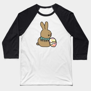 Bunny Rabbit Holding Easter Egg Baseball T-Shirt